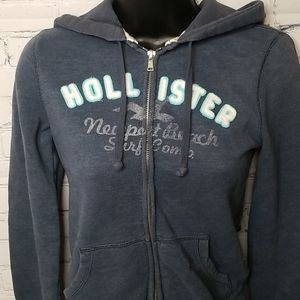 Hollister full zip hoodie